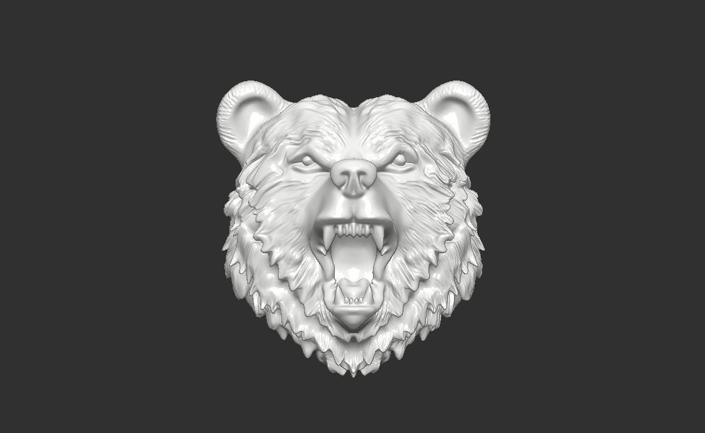 testa di orso gioielli birra headbeer animali altri 3D print model - Mito3D