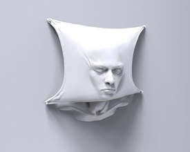 Kopf drapieren Skulptur Kunst modern 3dart Design Dekoration zeitgenössisch Innere Skulpturen 3d print model - Mito3D