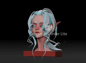 kafa elf adı liqueria ona kız sanat insan baş kadın anatomi genç insanlar karakter resimde güzel yumuşak heykeller 3d print model - Mito3D