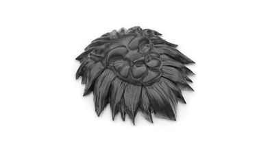 testa leone 3d stampa modello arte natura astratto design stilizzazione arredamento animali zbrush cnc sculture 3d print model - Mito3D