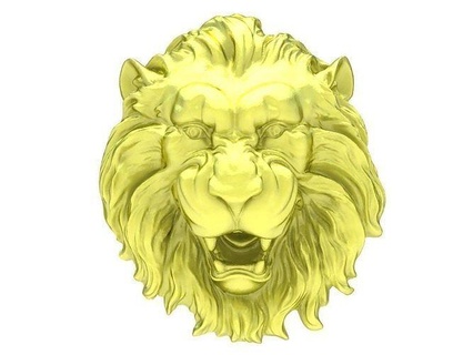 head lion pendant 3950 solid hollow jewelry fashion accessories gold diamond new design pendants 3d print model - Mito3D