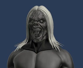 tête sculpter inspiré by morbius merveille bandes dessinées vampire jeux jouets 3d print model - Mito3D