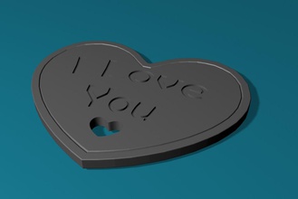 corazón en la montaña rusa art amor de los hogares otros las monedas insignias día san valentín impresión pases 3d print model - Mito3D
