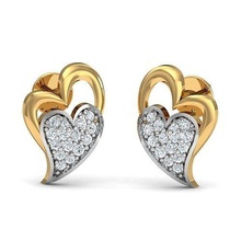 corazón diamante pendientes oro blanco arete perlas joyería joya compromiso plata prototipos boda canalla anillo banda collar perla ropa gratis 3d print model - Mito3D