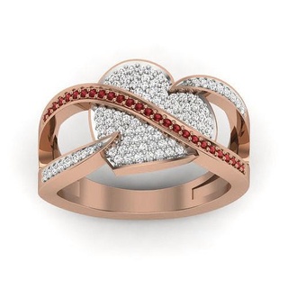 cuore diamante squillare 3dm render dettagli anelli nozze Fidanzamento gioiello gioielleria stampabile oro argento platino lusso prezioso 3d print model - Mito3D