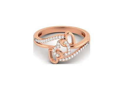 Herz Diamant Ring 3dm Einzelheiten Ringe Hochzeit Engagement Juwel Schmuck druckbar Gold Silber Platin Luxus wertvoll 3d print model - Mito3D