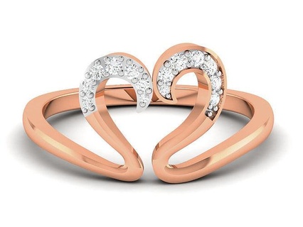 cuore diamante squillare 3dm render dettagli anelli nozze Fidanzamento gioiello gioielleria stampabile oro argento platino lusso prezioso 3d print model - Mito3D