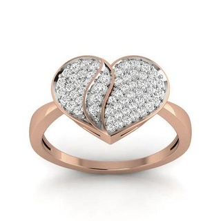 Herz Diamant Ring 3dm Einzelheiten Ringe Hochzeit Engagement Juwel Schmuck druckbar Gold Silber Platin Luxus wertvoll 3d print model - Mito3D