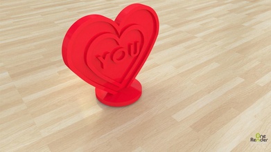 heart gift love printable valentine jewelry cute birthday romance 3d print 3d print model - Mito3D