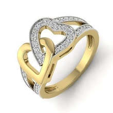corazón alto joyería joya anillo 3dm stl renders detalles anillos solitario libra esterlina platino brillante boda compromiso oro cóctel corazon amor enamorado diamante 3d print model - Mito3D
