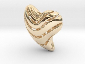 heart lines pendant jewelry jewel jewellery engagement precious love valentines day pendants 3d print model - Mito3D