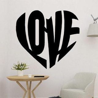 cœur l'amour décor Mots clés mur art autocollant aimant 2d 3d print model - Mito3D