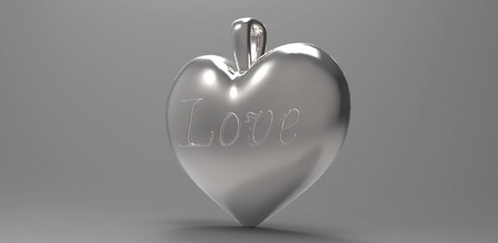 heart love pendant jewelry female character human other valentine printing pendants 3d print model - Mito3D