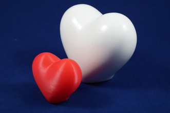 kalp aşk sembol yazdırılabilir dekorasyon deko sanat heykeller 3d print model - Mito3D
