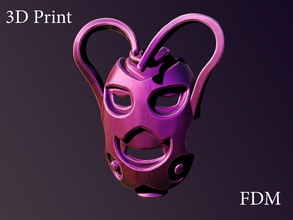cœur de masque art 3dprint d'impression 3d imprimable ender3 fdm creality highpoly zbrush skulpture wooman l'homme le casque sculptures 3d print model - Mito3D