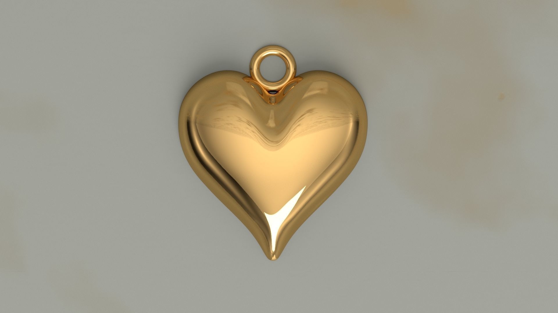 heart pendant gold silver jewelry printable jewel jewellery human woman fashion necklace pendants 3D print model - Mito3D