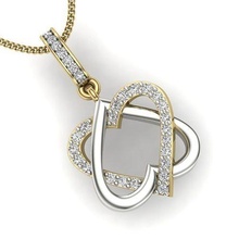 heart pendant jewellery printable gem diamond gold silver wedding jewel butterfly jewelry sterling white brilliant platinum luxury precious necklace pendants 3d print model - Mito3D