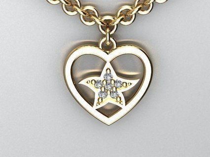 cœur pendentif bijoux or imprimable argent diamant bijou pendentifs pendantjewelry bijouxpendent 3djewelry 3dpendant heartpendnat coeur 3dheart 39 amour 3d print model - Mito3D