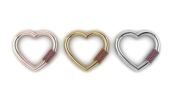 cuore pendente oro gioielleria argento diamante gioiello 3d stampabile ciondoli 3d print model - Mito3D