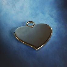 pingente coração - stl jóias ouro de prata concreto colar valentine amor casal casamento presente o dia romance printable gem pingentes 3d print model - Mito3D