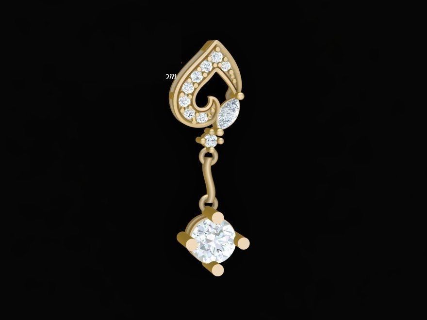 heart pendant women 221 jewelry fashion accessories gold diamond man men woman unisex design fengshui pendants 3D print model - Mito3D