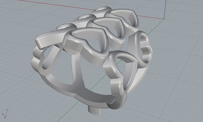 coração anel brinco pingente ouro prata borda jóia jóias cristais Pandora charme moda 3D print model - Mito3D