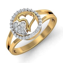 cuore squillare 3dm stl fbx obj render dettagli 3dprinted design moda oro d'oro gioiello gioielleria stampa stampabile prototipazione anelli argento fidanzamento diamante 3d print model - Mito3D
