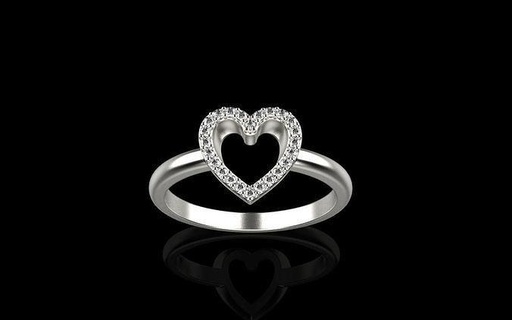 heart ring model 274 wedding engagement pendant bracelet earring gold rose silver printable bling jewelry luxury gem brilliant diamond fashion sterling beauty rings 3d print model - Mito3D