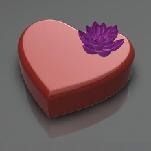 corazón forma regalo caja joyería joya chocolates aniversario partido Boda compromiso fiesta casamiento amor decoración casa hogar 3d print model - Mito3D