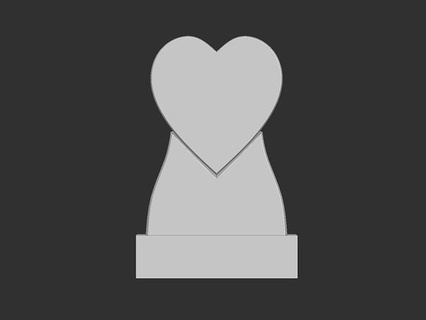 heart shaped memorial tombstone cnc cncmodel cnctombstone monument cncmarble cnccarvemodel marble cncrelief stone bass dead tomb grave gravestone cemetery graveyard art signs logos 3d print model - Mito3D