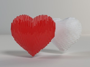 formas de corazón casa la joyería regalo el diamante las burbujas jaula amor 3d cadena maravilloso diseñador paño pulsera en arquitectura detalles decoración fbx anillo 3d print model - Mito3D