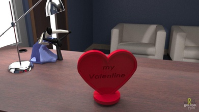 cuore di san valentino amore gioielli regalo presente celebrazione valentineday altri giorno carino emotivo 3d print model - Mito3D