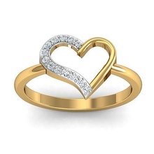 herz hochzeit engagement ring 3dm stl fbx obj einzelheiten solitär schmuck mode klassisch juwel diamant druckbar brillant 1895 braut ringe gold silber 3d print model - Mito3D