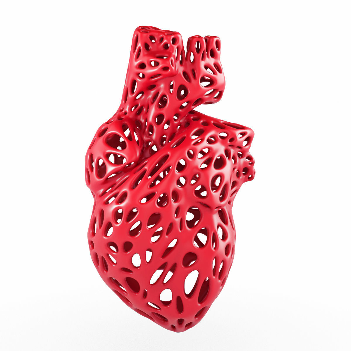 heart wireframe science internal human medicine organ 3d print printable carcass love biology 3D print model - Mito3D