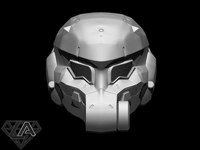 cielo soldado casco ranas metal engranaje máscara airsoft cosplay guerrero caballero invasor rana juegos juguetes juego accesorios 3d print model - Mito3D