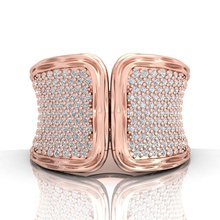 schwer mans ring juwel engagement hochzeit schmuck diamant silber gold engagem mode sterling weiß brillant anhänger halskette ringe 3d print model - Mito3D