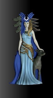 Hekate tanrıça heykel Sanat Kadın Antik Yunan dekoratif heykeller 3d print model - Mito3D