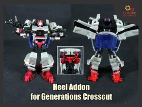 heel addon transformers generations crosscut skid games toys 3d print model - Mito3D