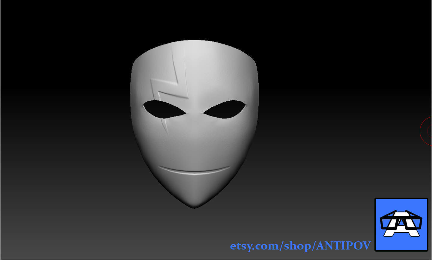 hei darker black mask stl obj 3d print anime 3dprint cosplay diy craft abs pla hobby 3D print model - Mito3D