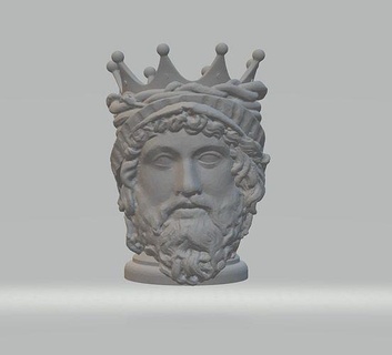 heinz arroyo testa di moro siciliano clásico decoración Sicilia Italia italiano testadimoro cabeza morosa vistoso Arte esculturas 3d print model - Mito3D