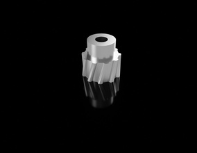 helezoni dişli küçük kendin yap dişliler hobi mekanik parçalar teknik teknisyen sarıcı vidalayıcı teknoloji 3d print model - Mito3D