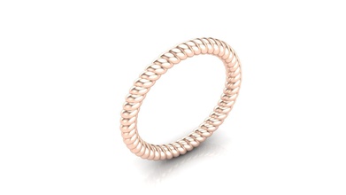 helix ring spiral rope jewelry fashion accessory silver gem printable decoration staircase houseware rings 3d print model - Mito3D