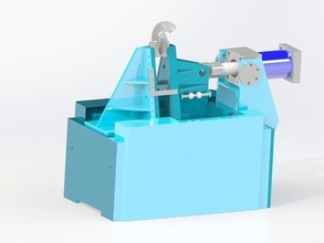 hélice tornillo doblando máquina metal formando transportadores barrena vuelos Ciencias Ingenieria 3d print model - Mito3D