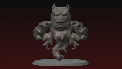 inferno segugio infernale bestia demone presagio Satana creatura Lucifero Giochi giocattoli 3d print model - Mito3D