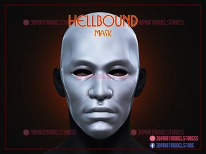 hellbound mask cosplay - halloween costume netflix film movie horror hell demon anime ghost games toys 3d print model - Mito3D