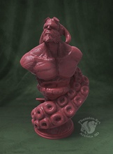 hellboy bust fan art sculpture statue 3dmodel sculptures 3d print model - Mito3D