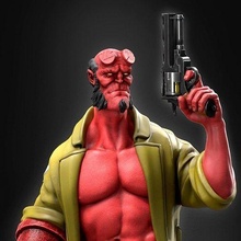 hellboy estatua demonio rojo 3dprint impresión dc maravilla pistola juegos juguetes 3d print model - Mito3D