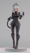helltaker lucifer traje delantal arte mujer estatua niña licifer demonio juegos juguetes 3d print model - Mito3D