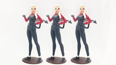 cehennemciler cerberus 3d model cehennemci kız kadın yaratık sanat heykeller 3d print model - Mito3D