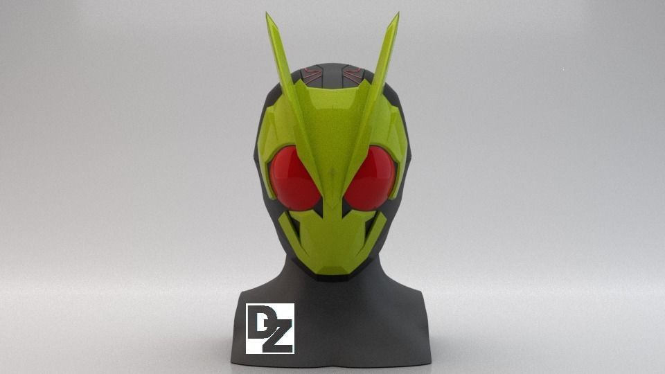 Ruder kamen rider zero one 01 Kunst Maske kamenrider reiwa erareiwa zeroone cosplay helm durchsucht Replikate 3D print model - Mito3D
